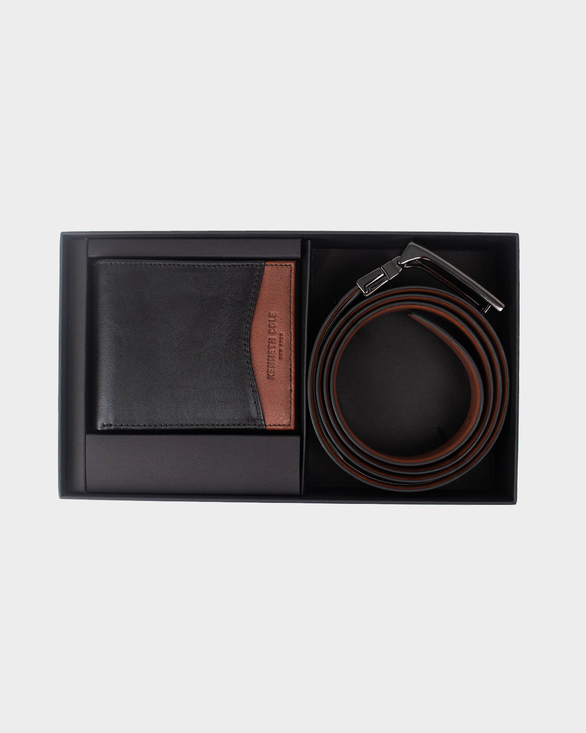 Set Cinturón y billetera de cuero para hombre kalep – Kenneth Cole