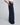 Pantalón amplio de cintura alta con pliegue lateral para mujer